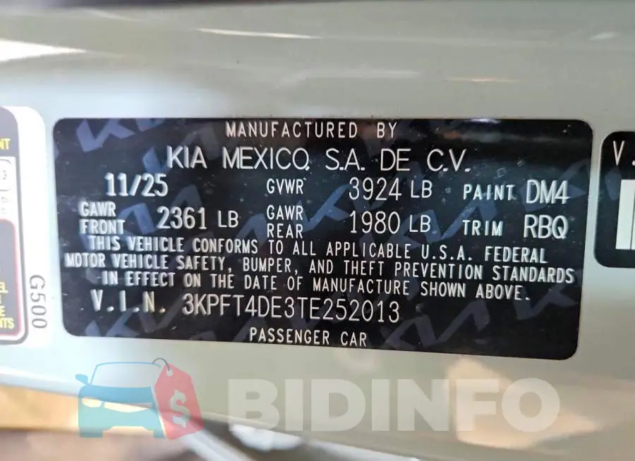3KPFT4DE3TE252013 Photo# 12