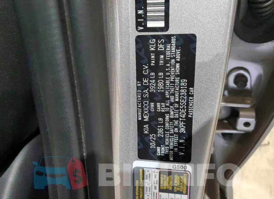 3KPFT4DE5SE238189 Photo# 13