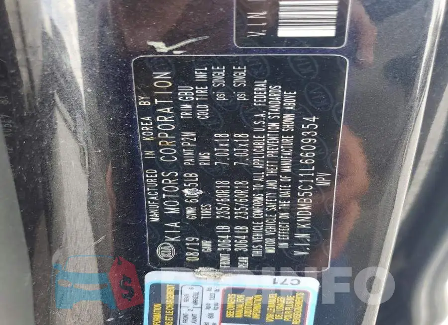 KNDMB5C11L6609354 Photo# 13