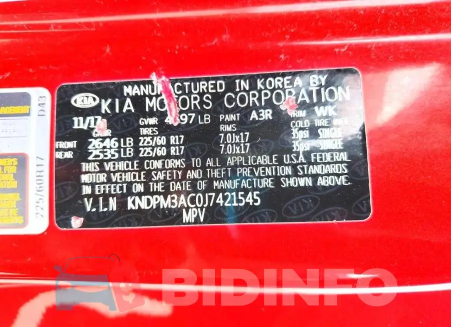 KNDPM3AC0J7421545 Photo# 14