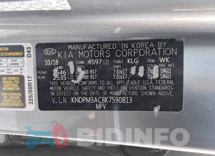 KNDPM3AC8K7590813 Photo# 13