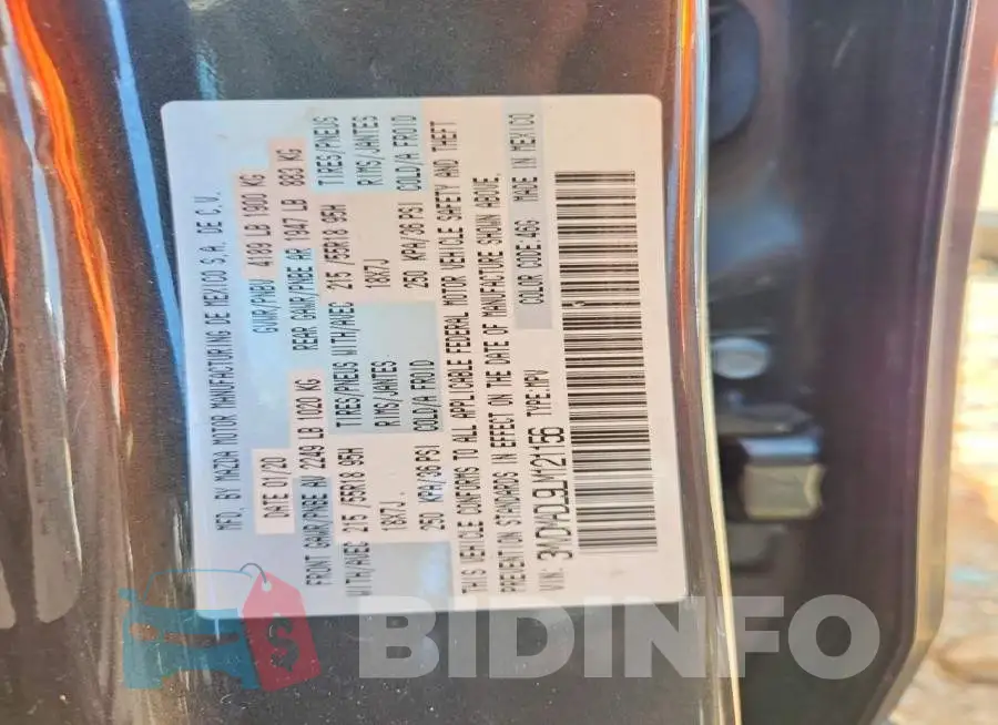 3MVDMADL9LM121156 Photo# 12