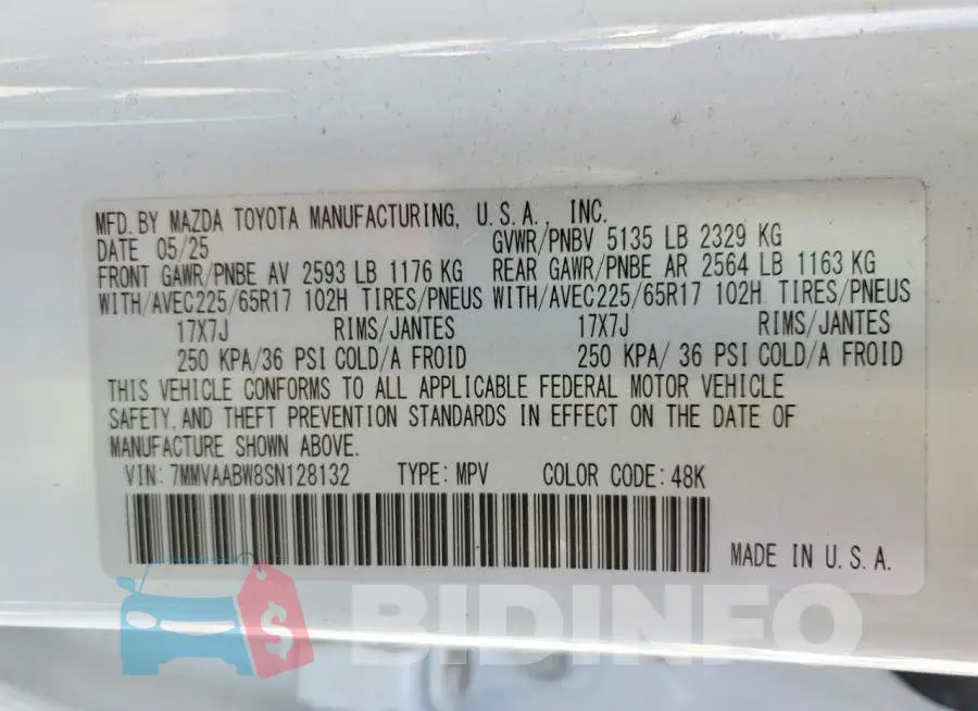 7MMVAABW8SN128132 Photo# 13