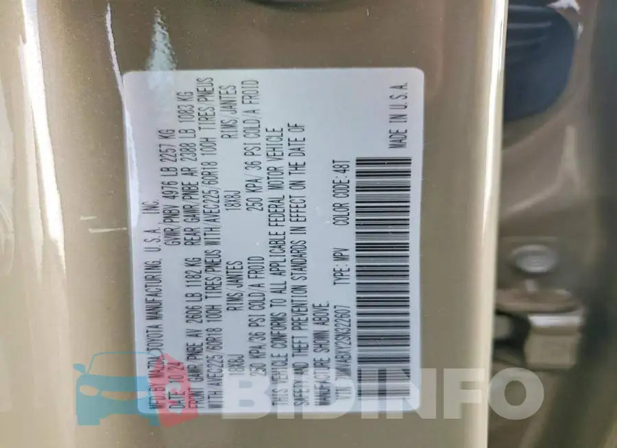 7MMVABXY2SN322607 Photo# 12