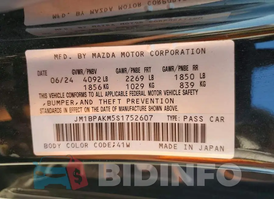 JM1BPAKM5S1752607 Photo# 12