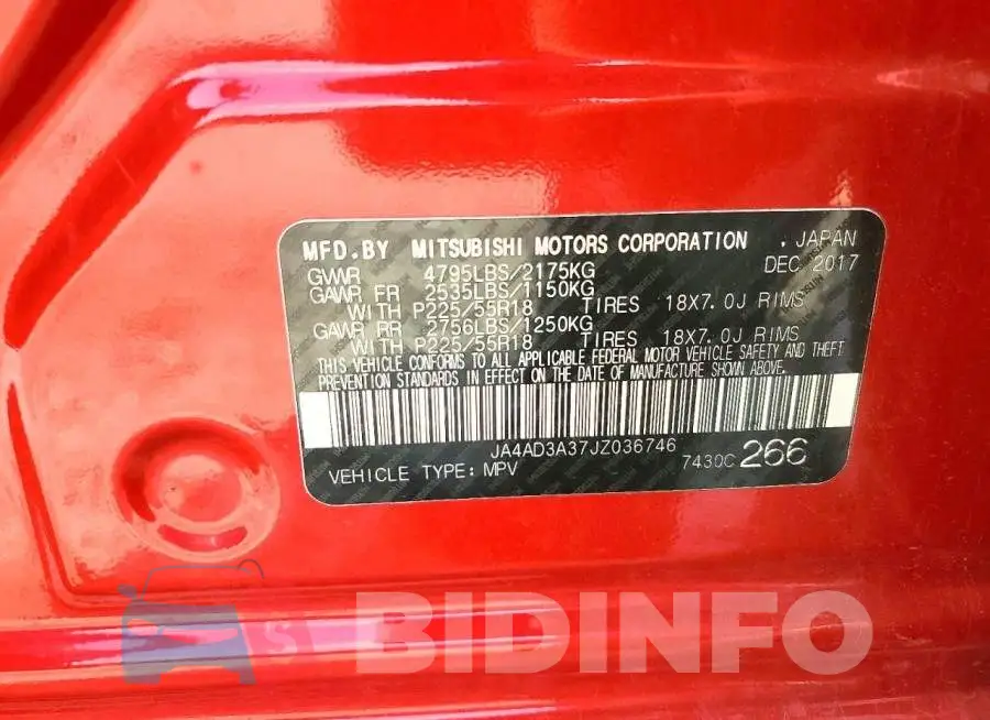 JA4AD3A37JZ036746 Photo# 13