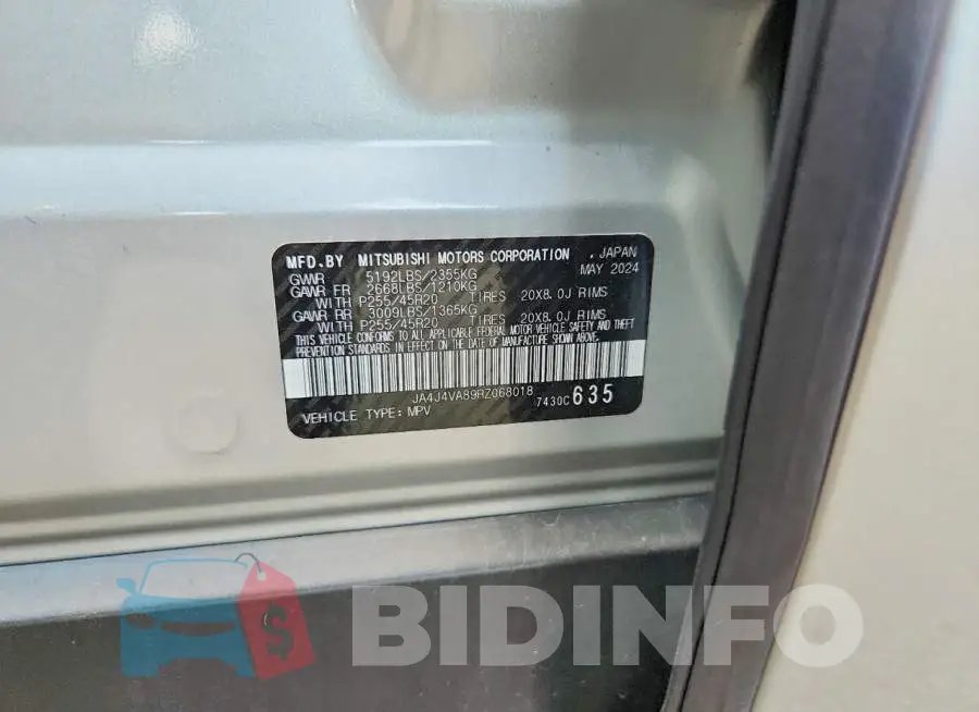JA4J4VA89RZ068018 Photo# 13