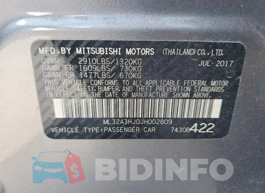 ML32A3HJ0JH002809 Photo# 12