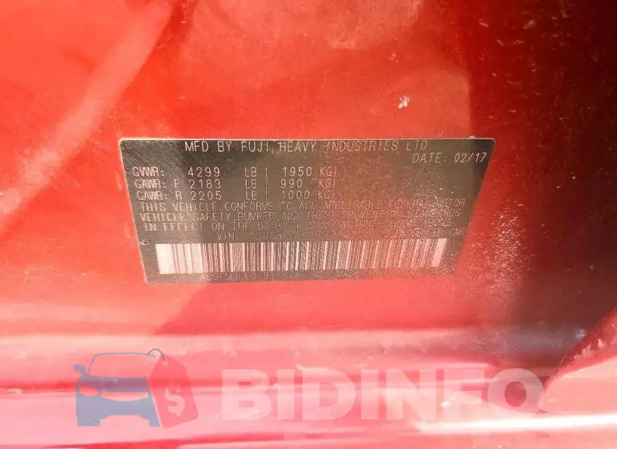 4S3GTAL6XH3721299 Photo# 12
