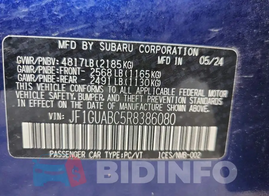 JF1GUABC5R8386080 Photo# 12