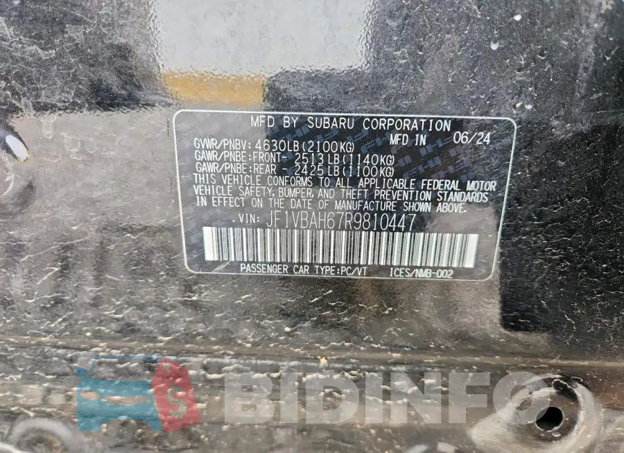 JF1VBAH67R9810447 Photo# 12