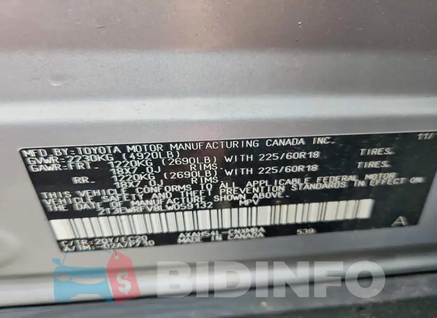 2T3EWRFV8LW059132 Photo# 13