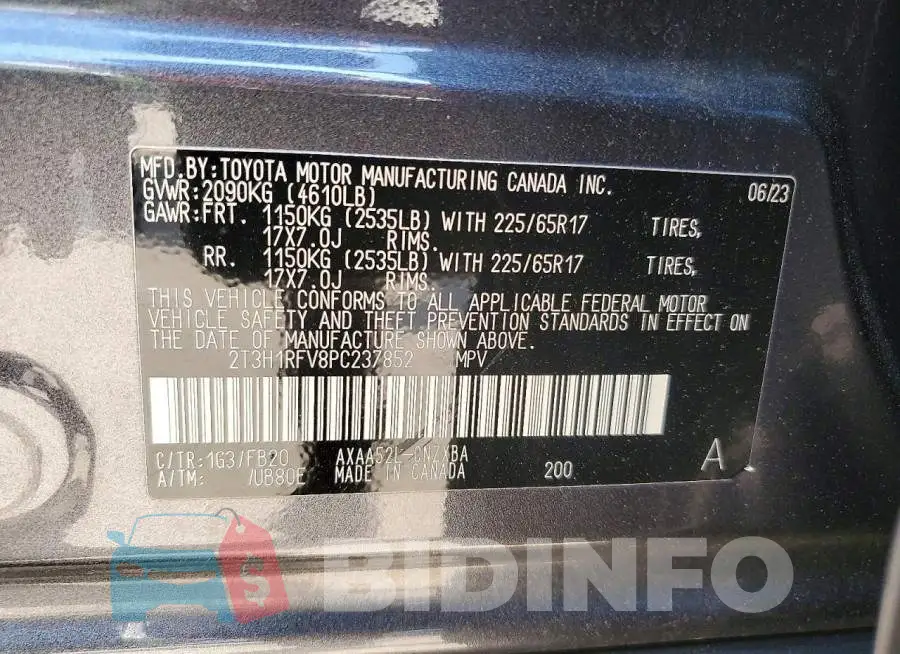 2T3H1RFV8PC237852 Photo# 14
