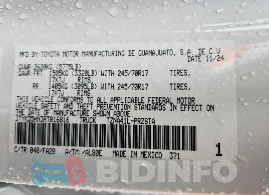 3TYKD5HN3RT016816 Photo# 12