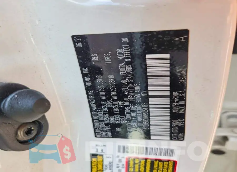 5TDBBRCH4MS054185 Photo# 12