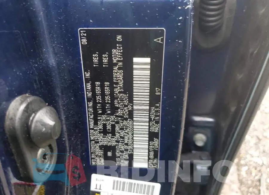 5TDBZRBH6MS556967 Photo# 13