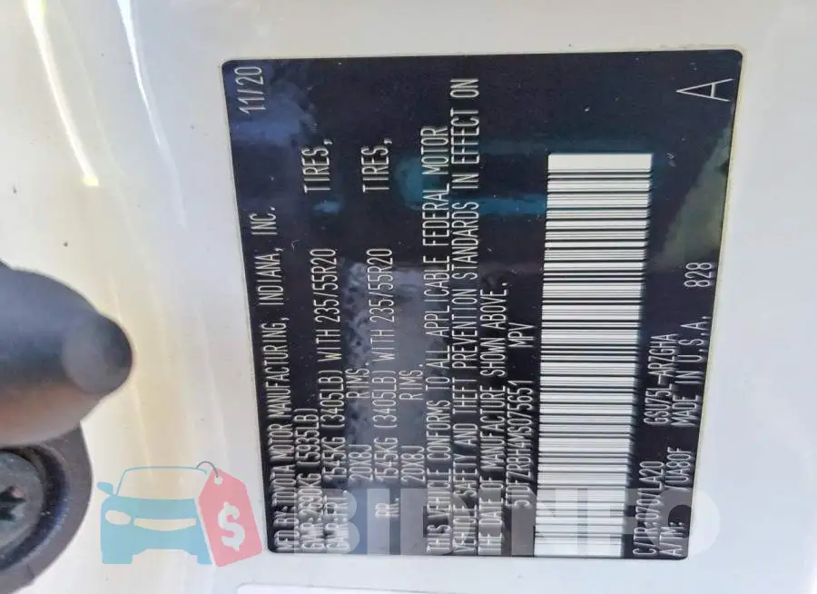 5TDFZRBH4MS075651 Photo# 13