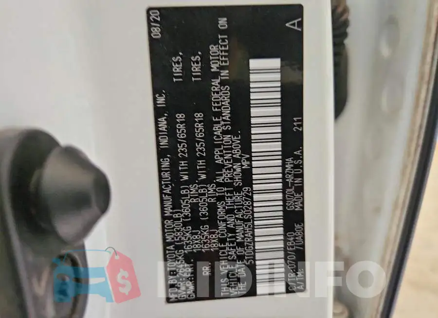 5TDGZRAH5LS028729 Photo# 14