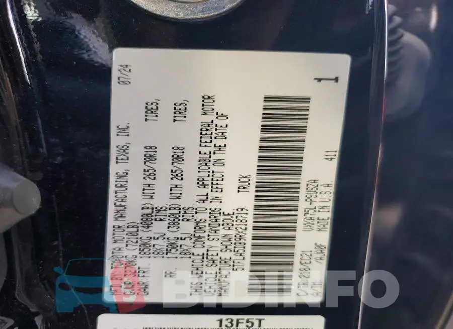 5TFLA5DB9RX218719 Photo# 13