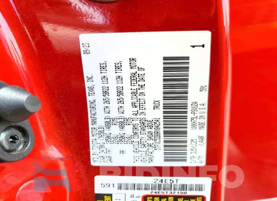 5TFVC5DB8RX042541 Photo# 12
