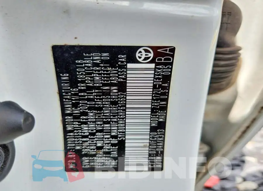 5YFBURHE6HP616692 Photo# 12