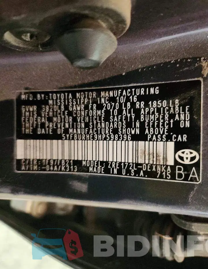 5YFBURHE9HP598396 Photo# 12