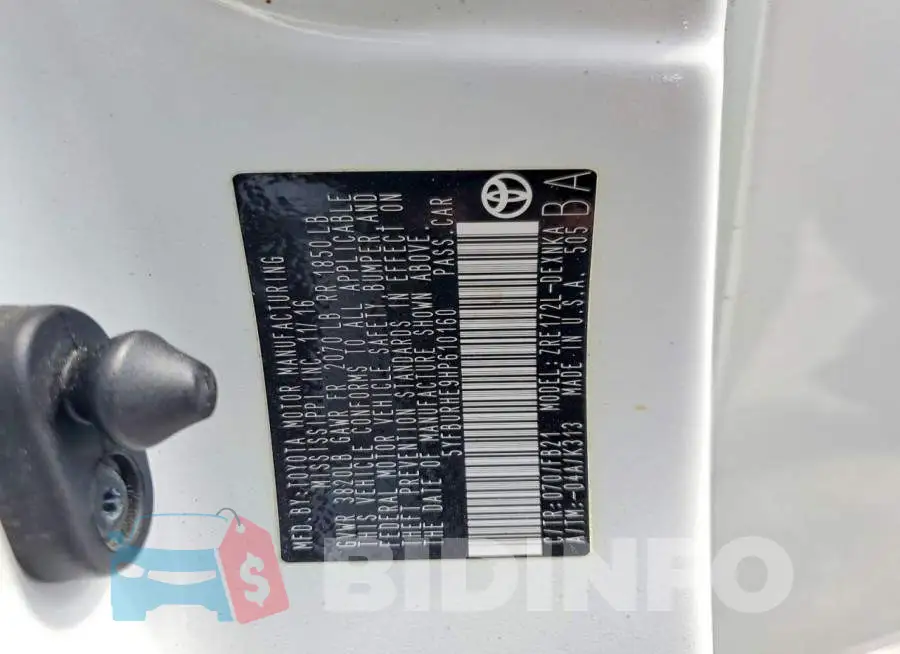 5YFBURHE9HP610160 Photo# 12