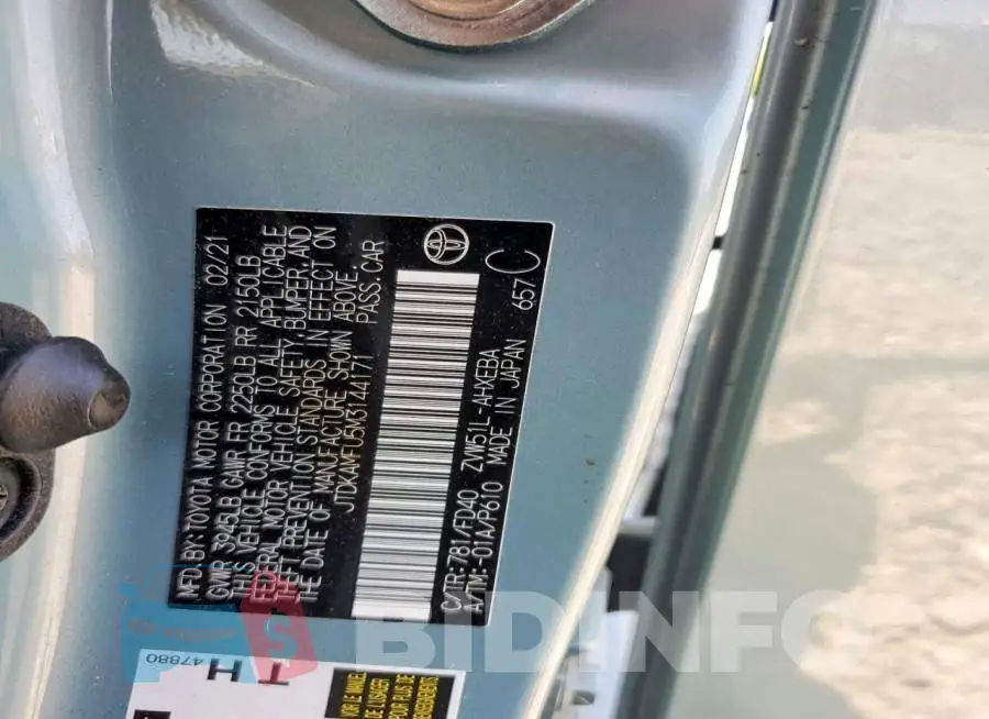 JTDKAMFU5M3144171 Photo# 12