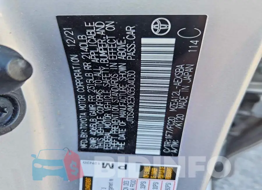 JTDS4MCE5N3504030 Photo# 12