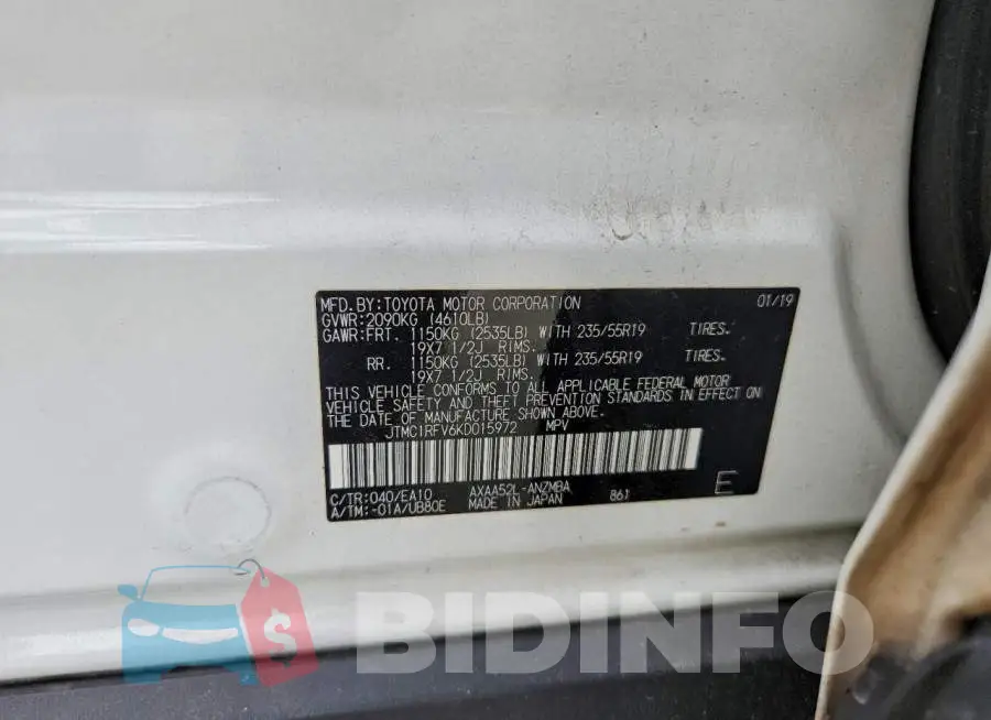 JTMC1RFV6KD015972 Photo# 12