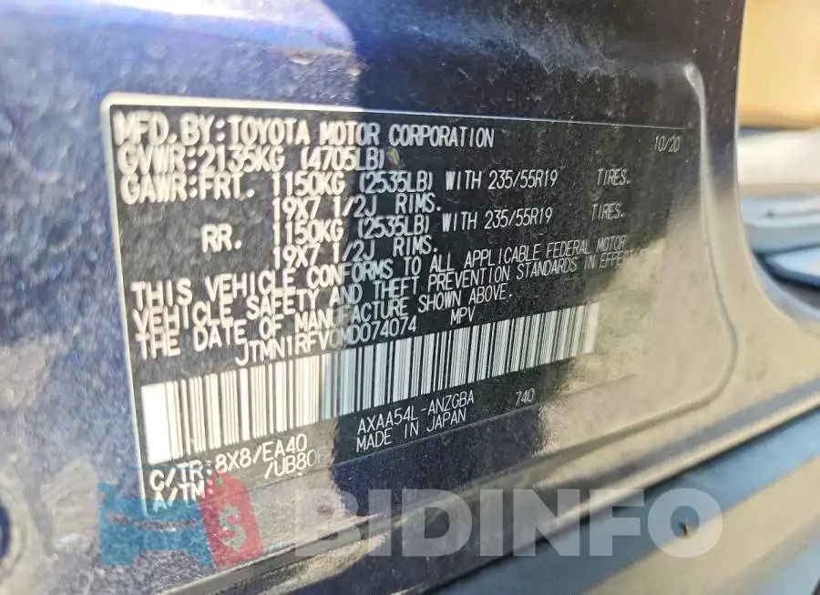 JTMN1RFV0MD074074 Photo# 13