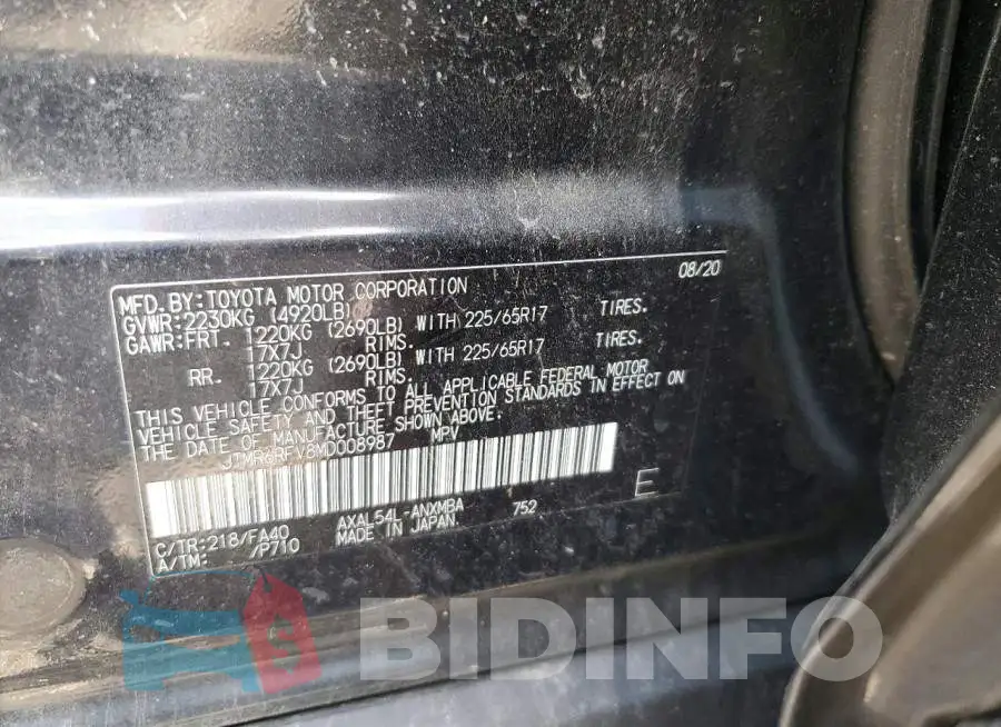 JTMR6RFV8MD008987 Photo# 13