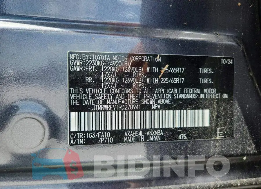 JTMRWRFV1RD270941 Photo# 13
