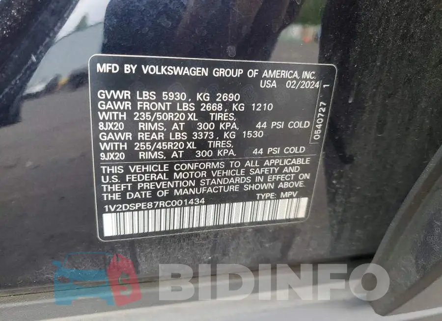 1V2DSPE87RC001434 Photo# 13