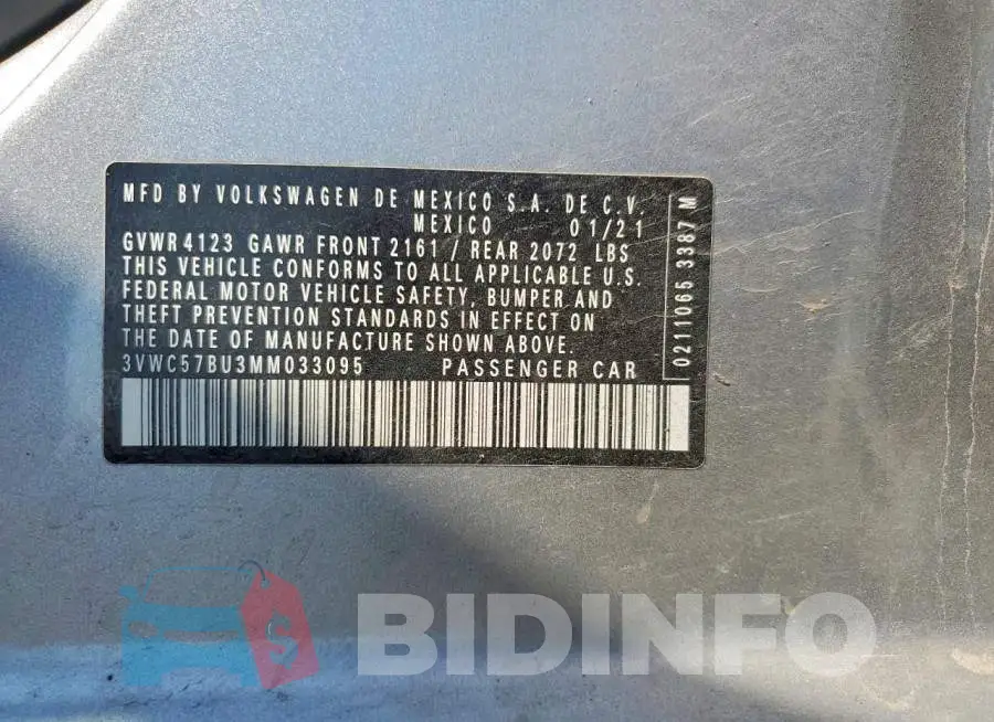 3VWC57BU3MM033095 Photo# 13