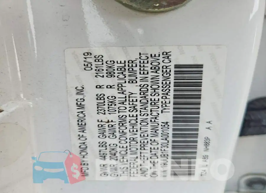 19UUB1F30LA001054 Photo# 12