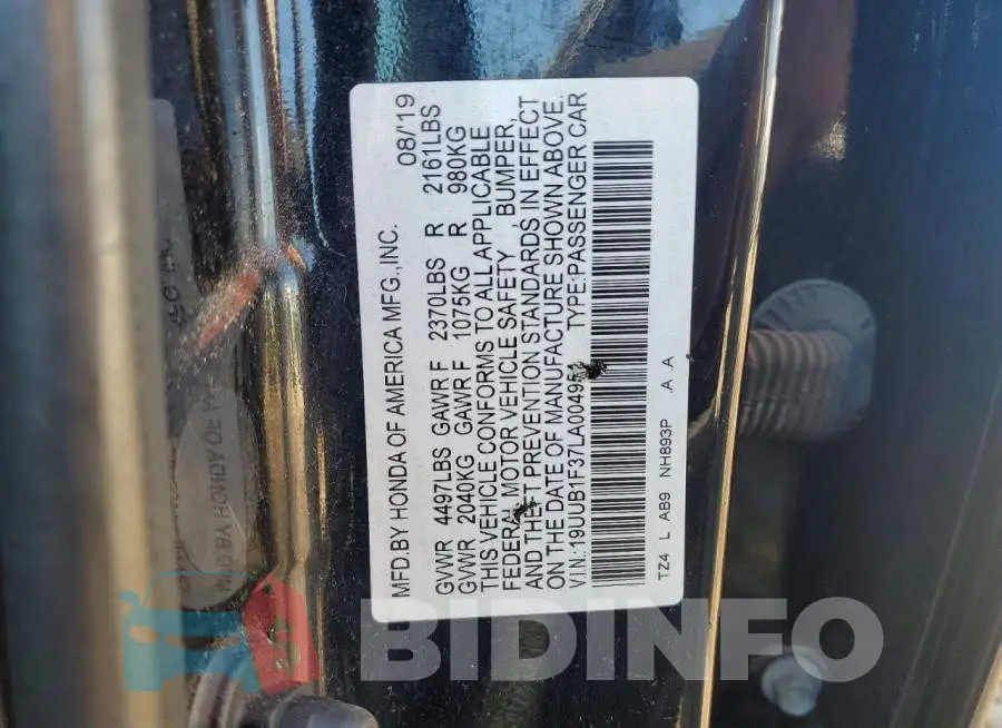 19UUB1F37LA004954 Photo# 13