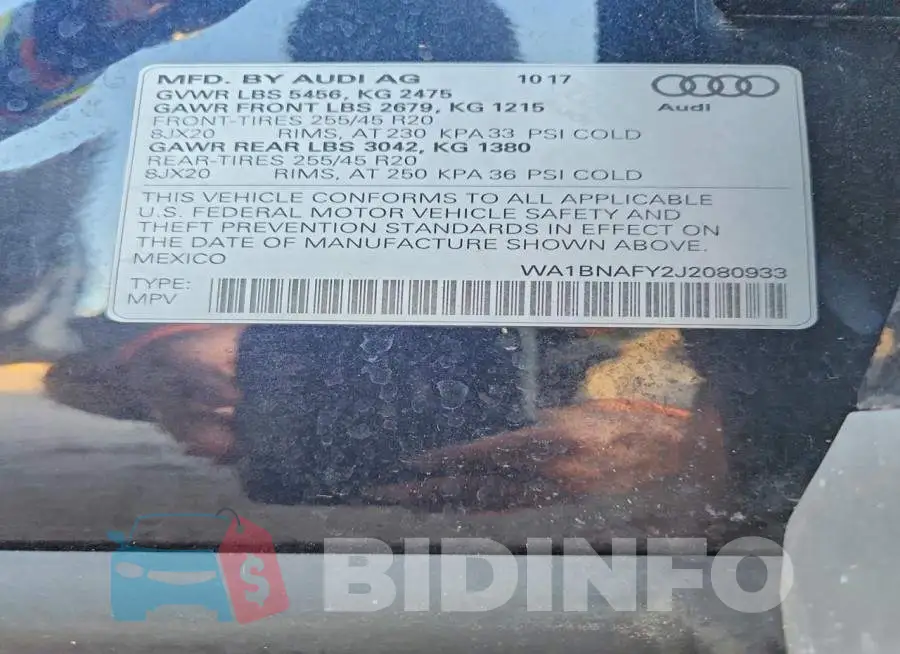 WA1BNAFY2J2080933 Photo# 13