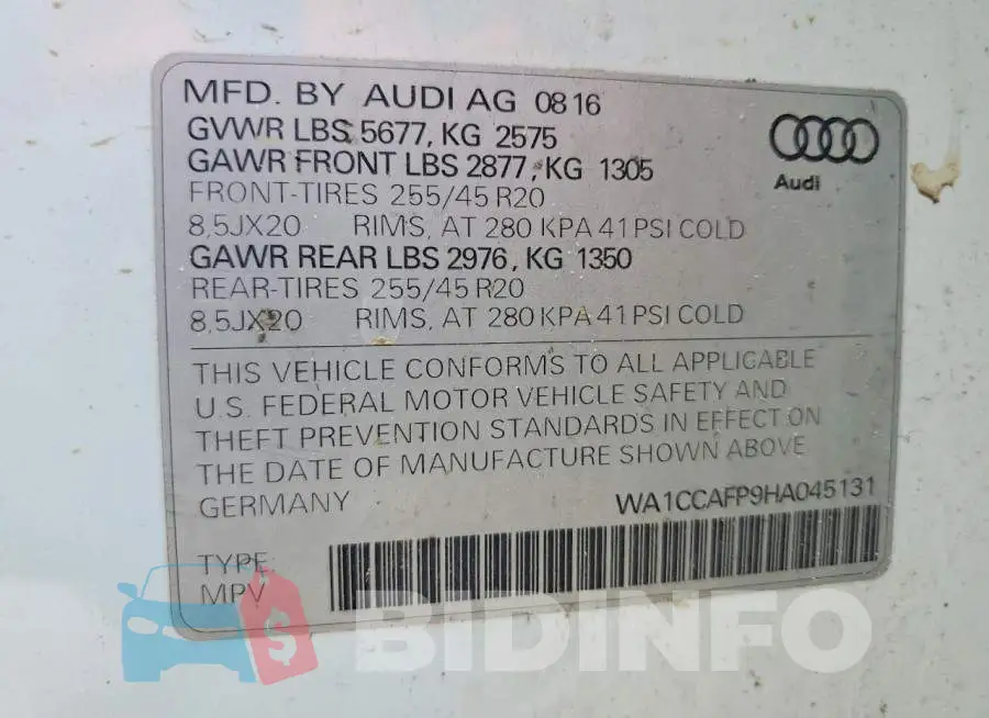 WA1CCAFP9HA045131 Photo# 13