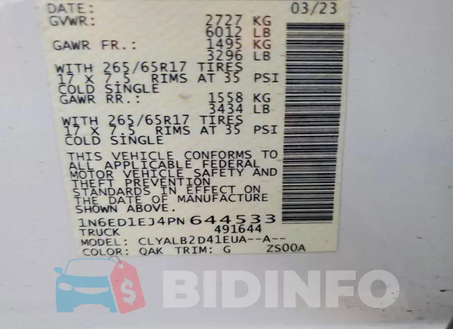 1N6ED1EJ4PN644533 Photo# 12
