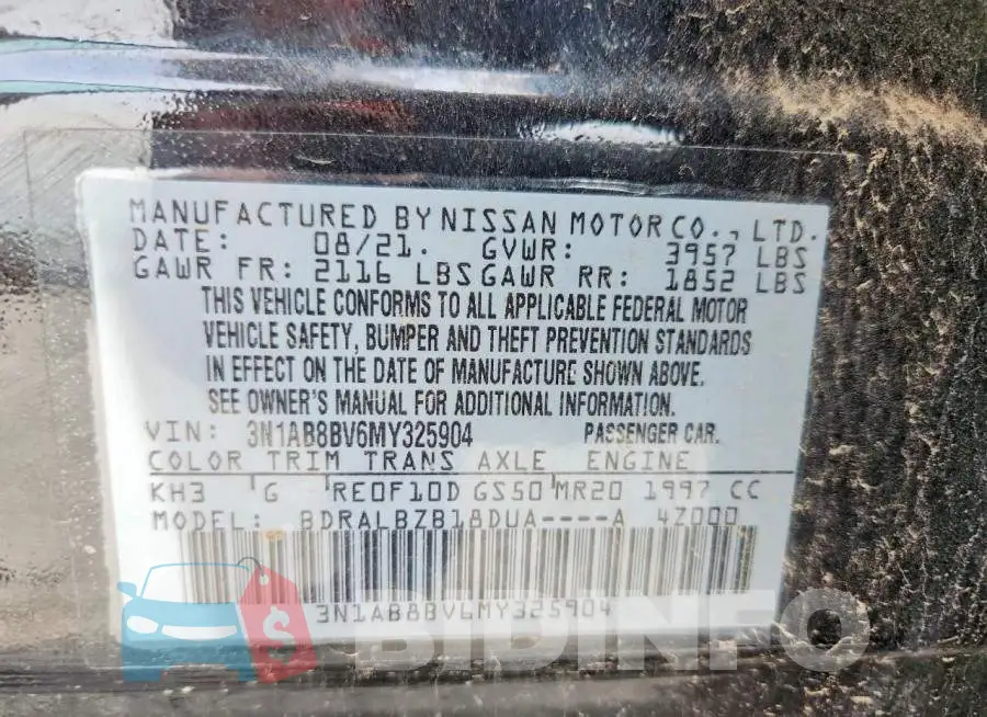 3N1AB8BV6MY325904 Photo# 12