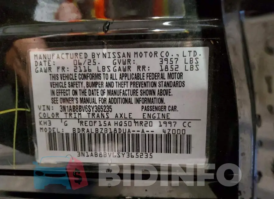 3N1AB8BV6SY365235 Photo# 12
