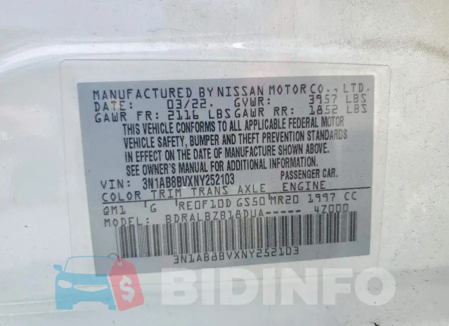 3N1AB8BVXNY252103 Photo# 12