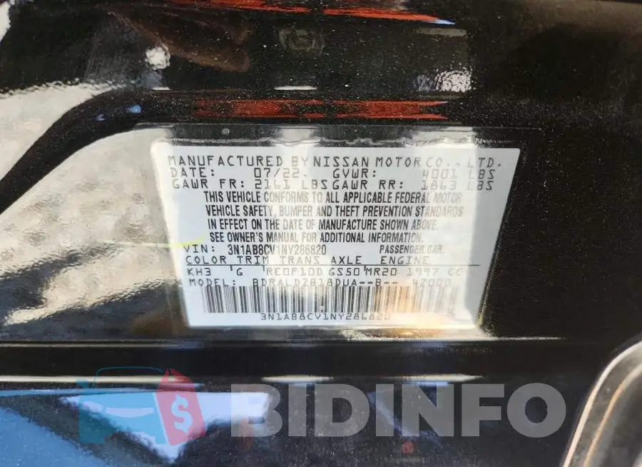3N1AB8CV1NY286820 Photo# 12