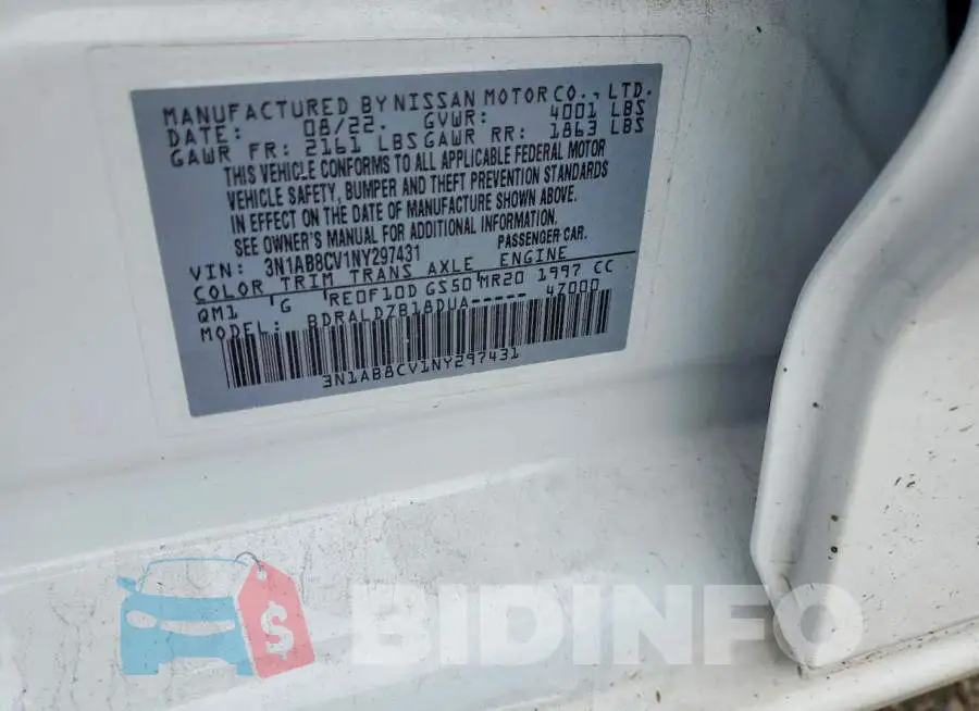 3N1AB8CV1NY297431 Photo# 12