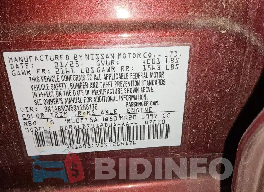 3N1AB8CV5SY288176 Photo# 12
