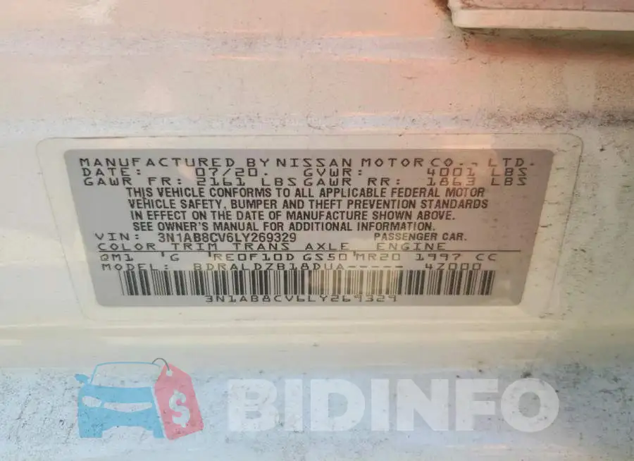 3N1AB8CV6LY269329 Photo# 12