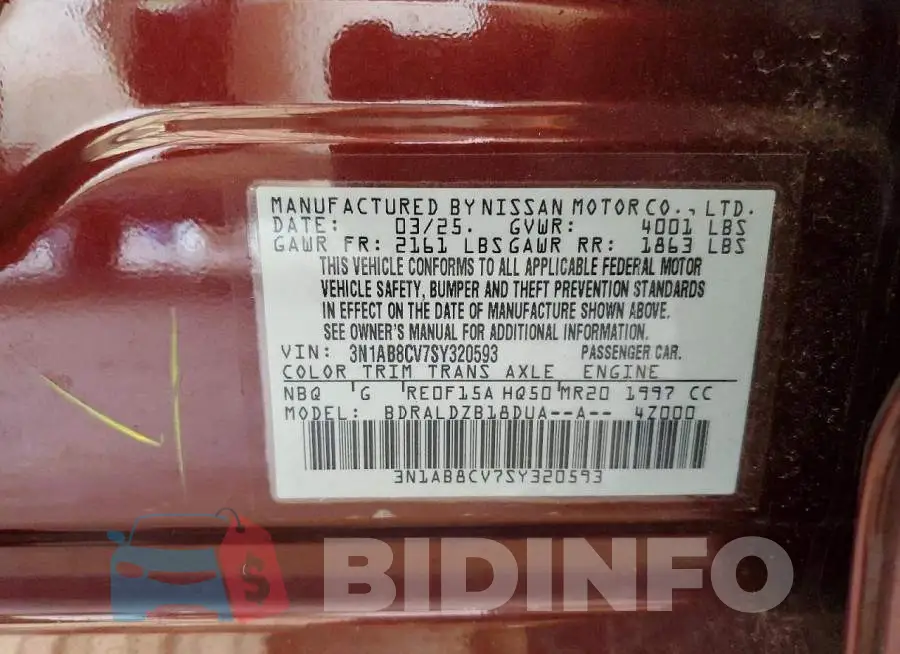3N1AB8CV7SY320593 Photo# 13