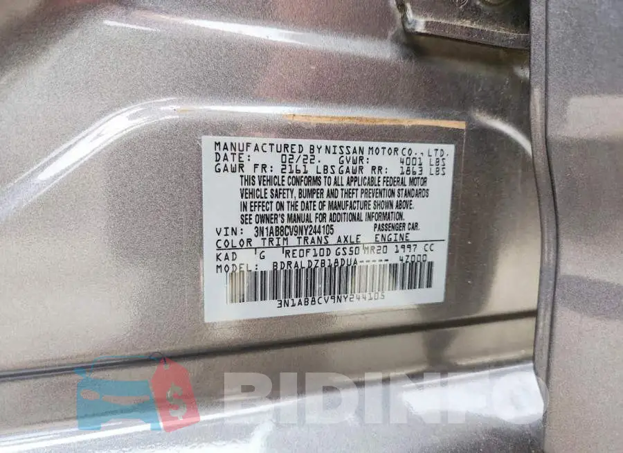 3N1AB8CV9NY244105 Photo# 12