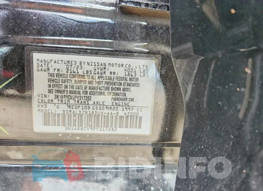3N1AB8CV9PY317282 Photo# 12